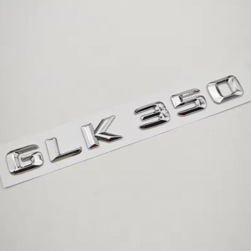 3D ABS Letters Logo GLK220 GLK300 GLK350 Badge Rear Trunk Sticker For Mercedes Benz GLK220 GLK300 GLK350 X204 Accessories