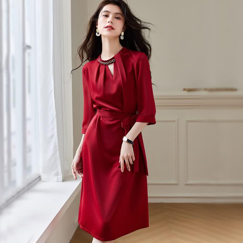 Sanpowa Women s Spring Casual Midi Dress XL
