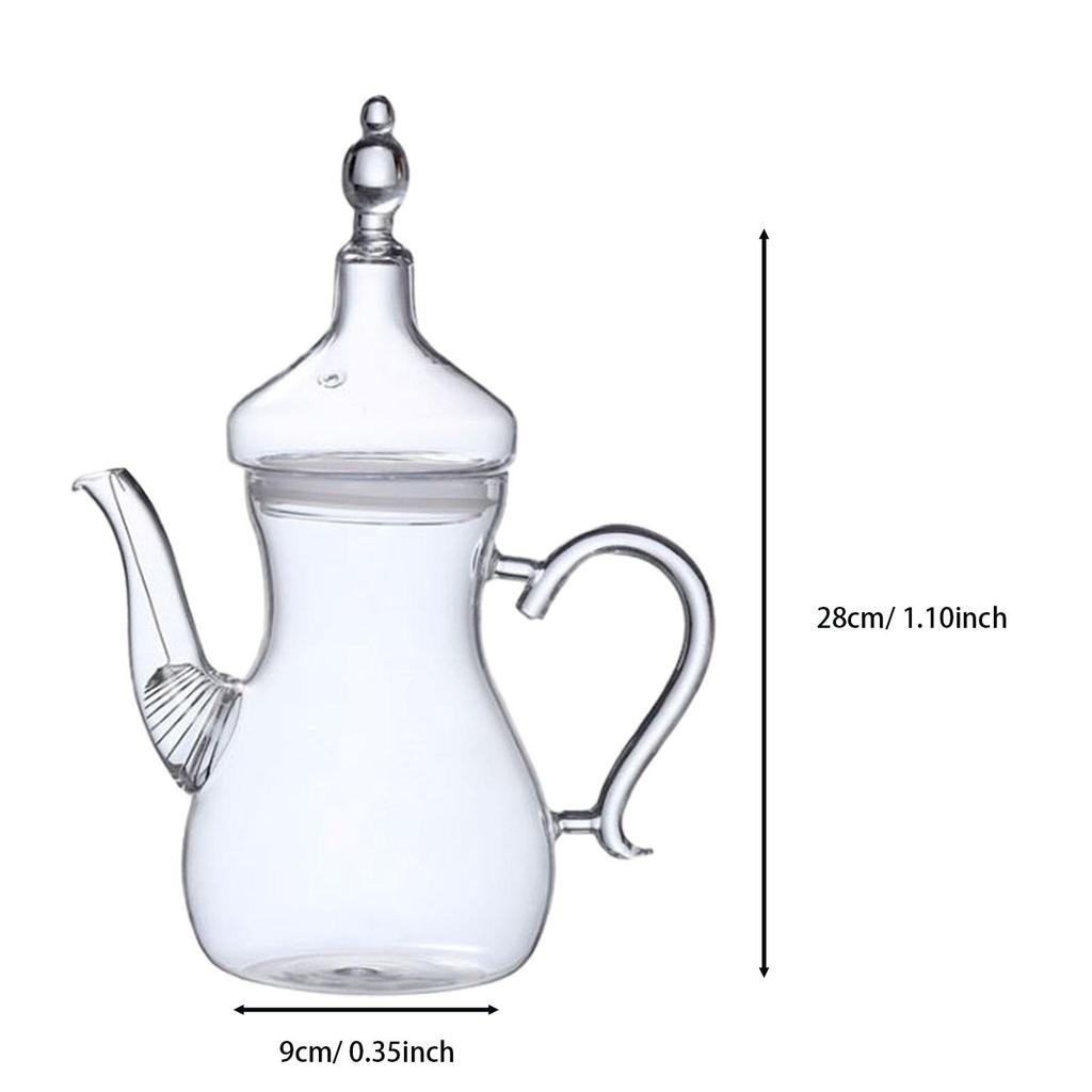 Glass Teapot High Borosilicate 1L Wedding Gift Arabian Style Serving Teapot