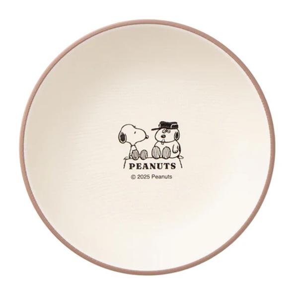 PEANUTS Snoopy Lunch Plate M ( CONTENT and HAPPY ) Snoopy Japan NEW