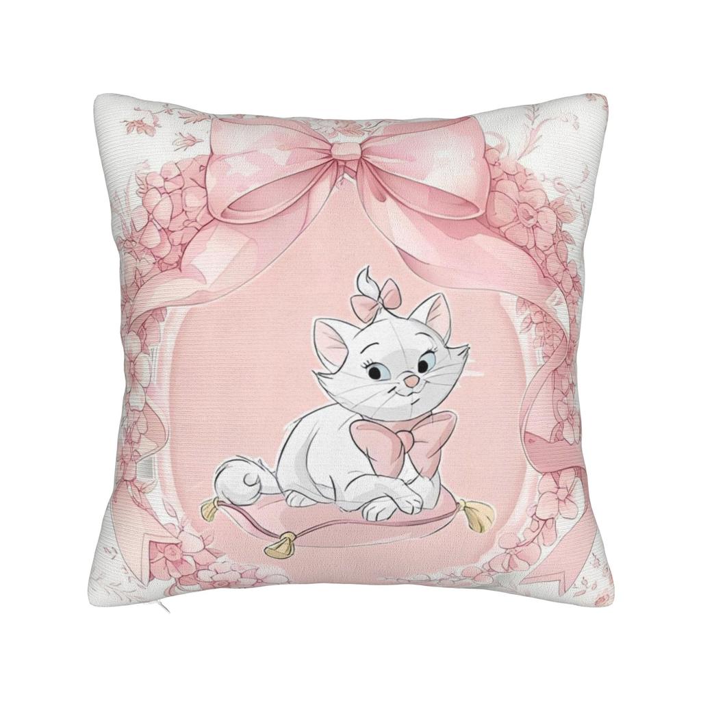 Marie Cat Aristocats Square Pillowcases Polyester Couch Cushion Case Creative Decorative Pillow Cover 45*45