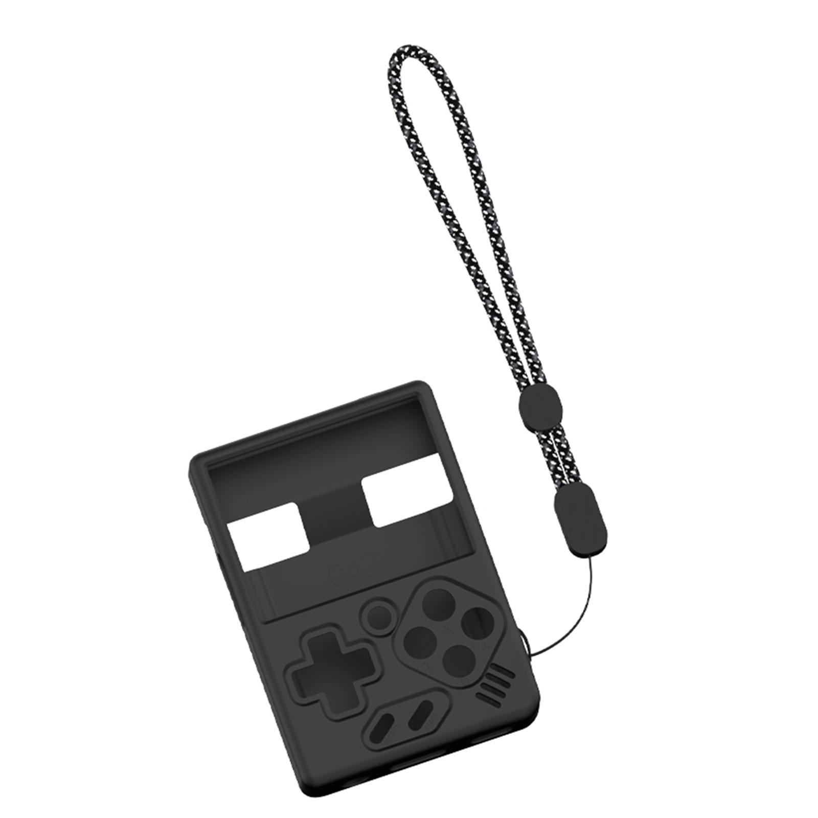 Skin Sleeve Protector Cover for Miyoo Mini V4 Gamepad Dustproof Housing Game Console Case Silicone Shell with Lanyard 1 чёрный