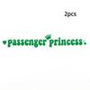 14x2CM Passenger Princess Car Stickers Funny Creative Stickers for Car Rearview Mirrors Vinyl Decoration Funny Car Decor