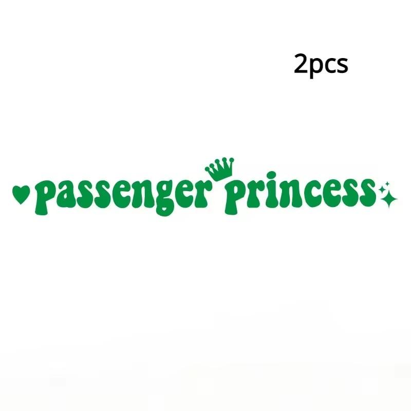 14x2CM Passenger Princess Car Stickers Funny Creative Stickers for Car Rearview Mirrors Vinyl Decoration Funny Car Decor