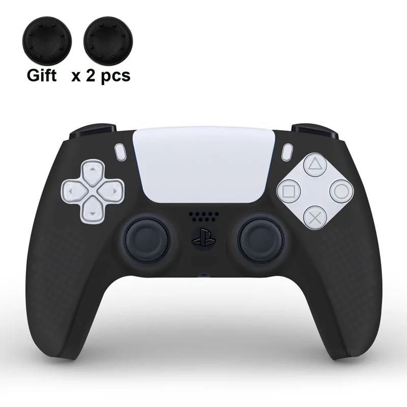 Für PS5 Controller Schutzhülle Silikon Für Playstation 5 Anti-Rutsch Abdeckung Skin für PS5 Slim Hülle Daumengriffe Zubehör