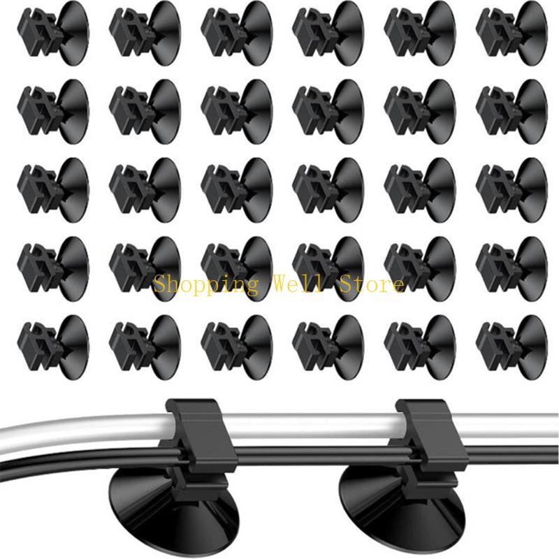 KX4B 30PCS Multiuse Aquarium Suction Cup Clip Strong Hold Clip for Decoration and Cleaning Device Fishtank Accessories