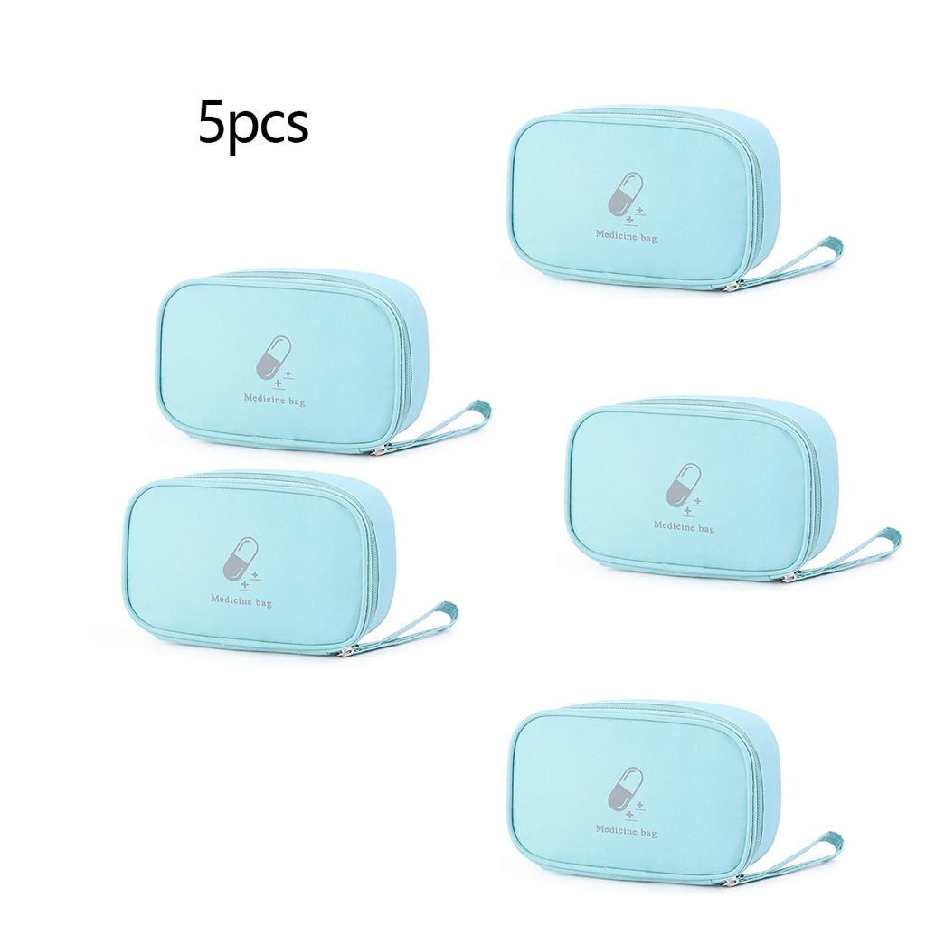 1/3/5pcs-Portable Medicine Bag, Cute First Aid Kit, Medical First Aid Kit, Organizer, Outdoor Travel, Household Medicine, Pills