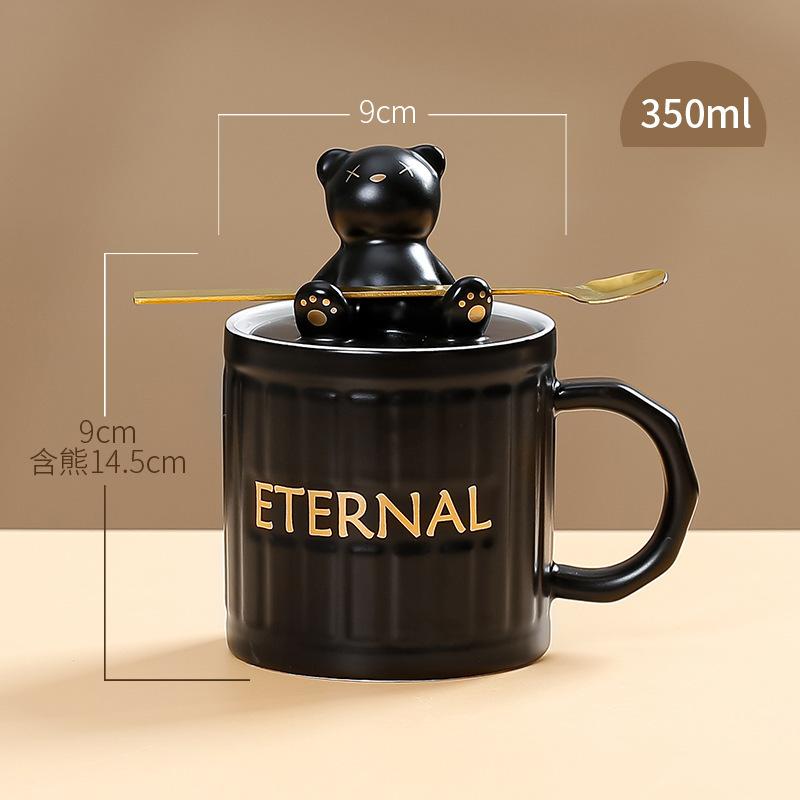 

Творческий медведь керамическая чашка высокоточная кружка держатель мобильного телефона бытовая кофейная чашка сувенир пара стакан воды 301-400ml