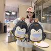 Kids Plush Penguin Backpack With Bring A Little Penguin Pendant Children For