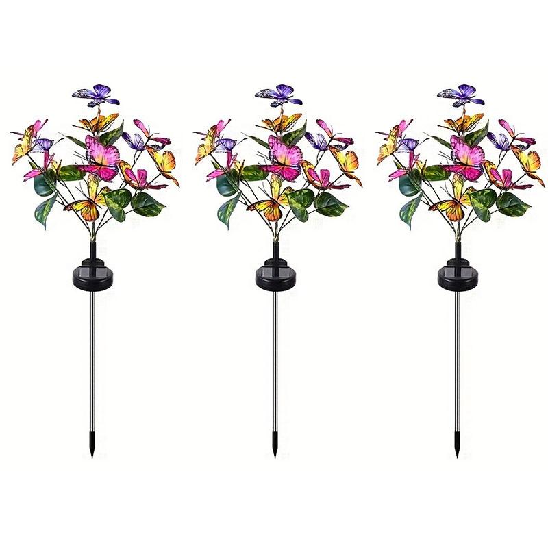 Solar Garden Colorful Butterfly LED Light, Solar Light Outdoor Waterproof, Outdoor Christmas Light, Courtyard Lawn Path Garden Decoration