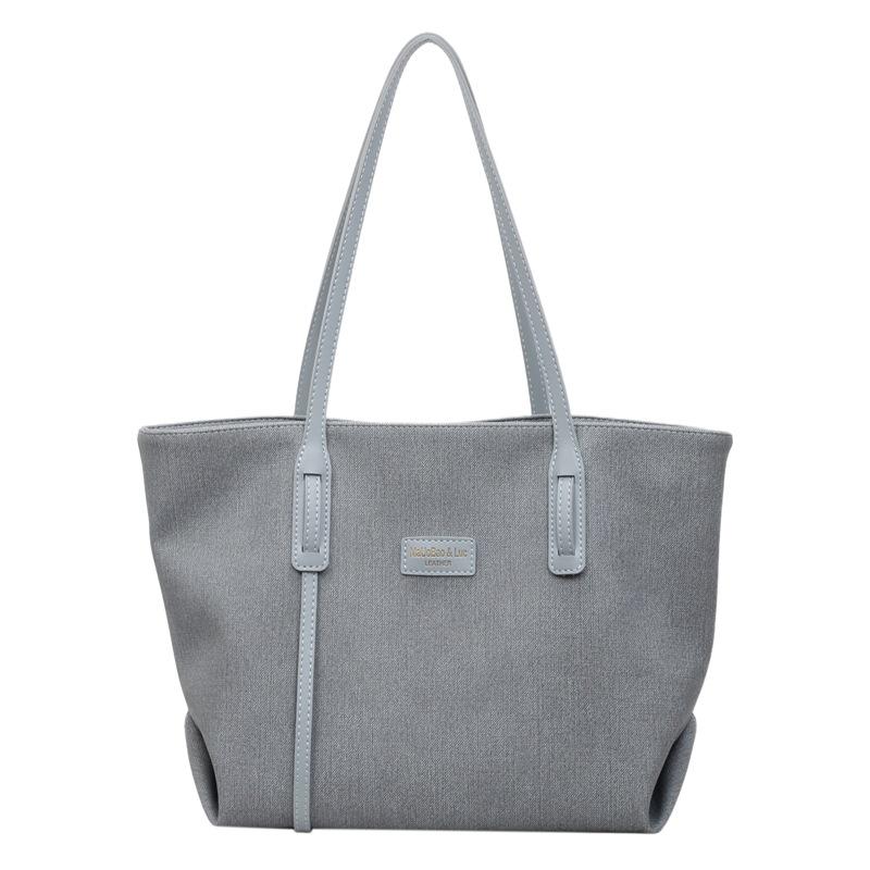 Casual large-capacity bag women's autumn new versatile commuter class shoulder bag simple tote bag