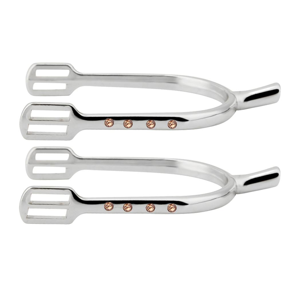 Young Girl Chrome Plated Spurs Women S Chrome Brass Zinc Alloy Narrow Spurs