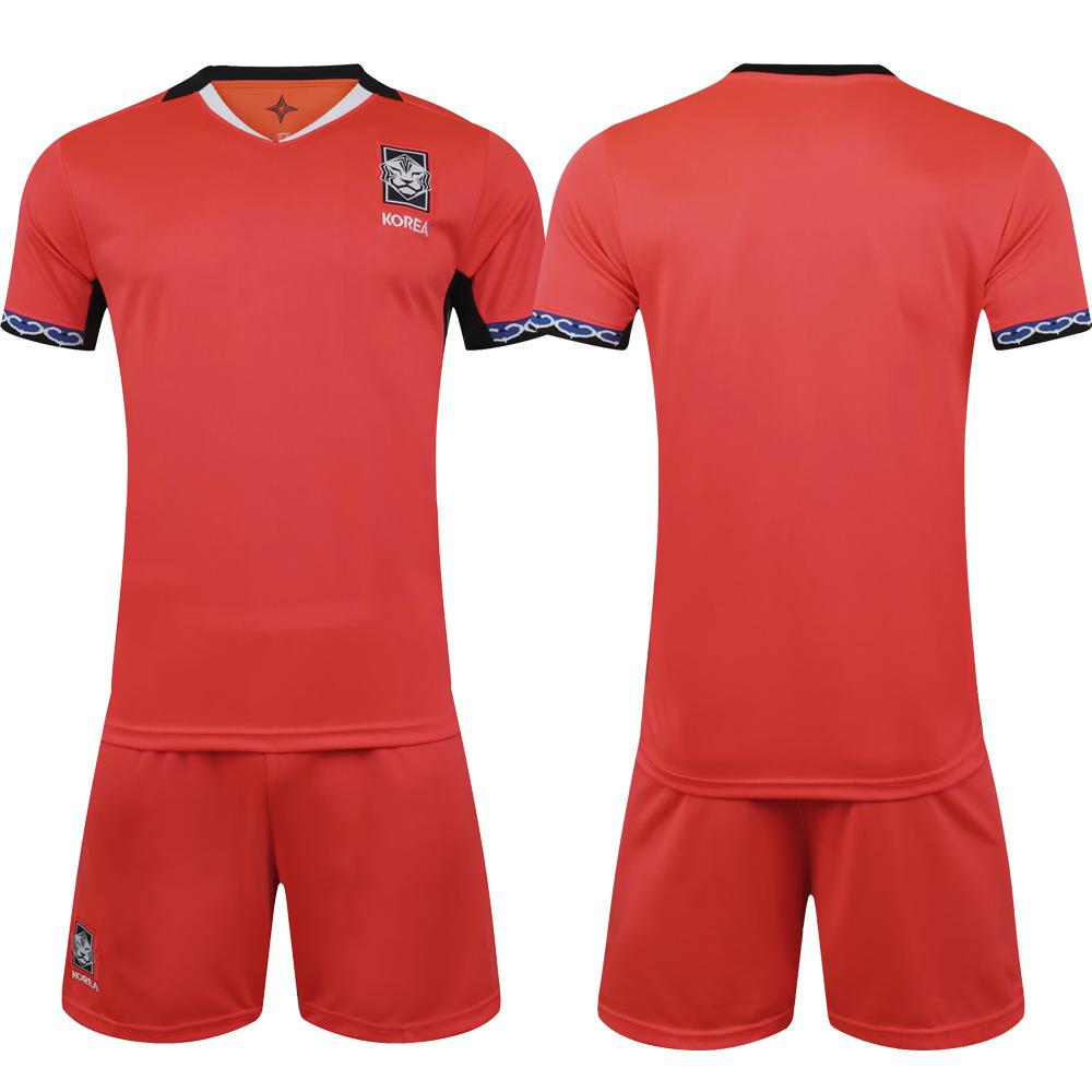 2026 women s football team South Korea main and guest football jersey set quick-drying men s new cross-border jersey short-sleeved jersey summer Children s size 16/height 95-105cm