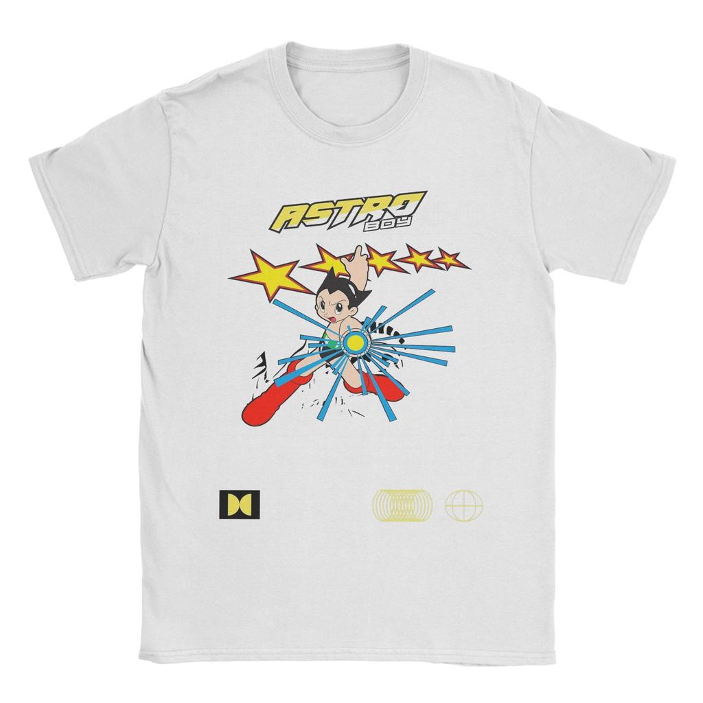 The Iconic Robot Hero Astro Boy T Shirts Men 100% Cotton Funny T-Shirts Crewneck  Tees Short Sleeve Clothing Big Size