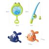 Zábavné hračky pro miminka do vany 3 v 1 Magnetická rybářská hračka pro miminka s rybářským prutem Batole Kojenecké hračky do vany do bazénu se 4 velrybami Interaktivní hračky pro děti