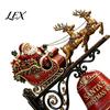 Christmas Doorbell Decoration Bell Wall Hanging Decoration, Santa Sleigh Reindeer Ornament, Large Decorative Unique Winter Home Decorations for Porch
