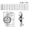 Insert Linear Shaft 8mm 10mm 12mm 15mm Rhombic ZINC Alloy Pillow Block Bearing KFL08 KFL10 KFL12 KFL15 Thrust Bearing
