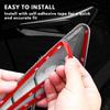 For Tesla M 3/Y Side Camera Protection Cover Carbon Fiber Fender Trim Cover 2017-2026 Glossy Fit Car Modification Accessories