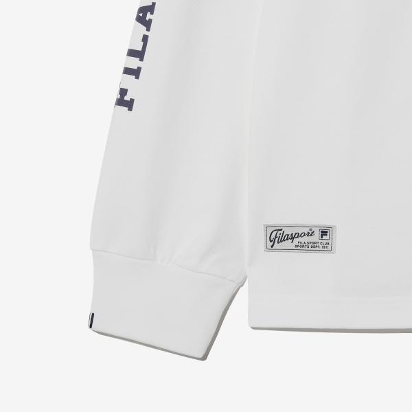 Fila Long Sleeve T shirT Graphic poinT Sleeve