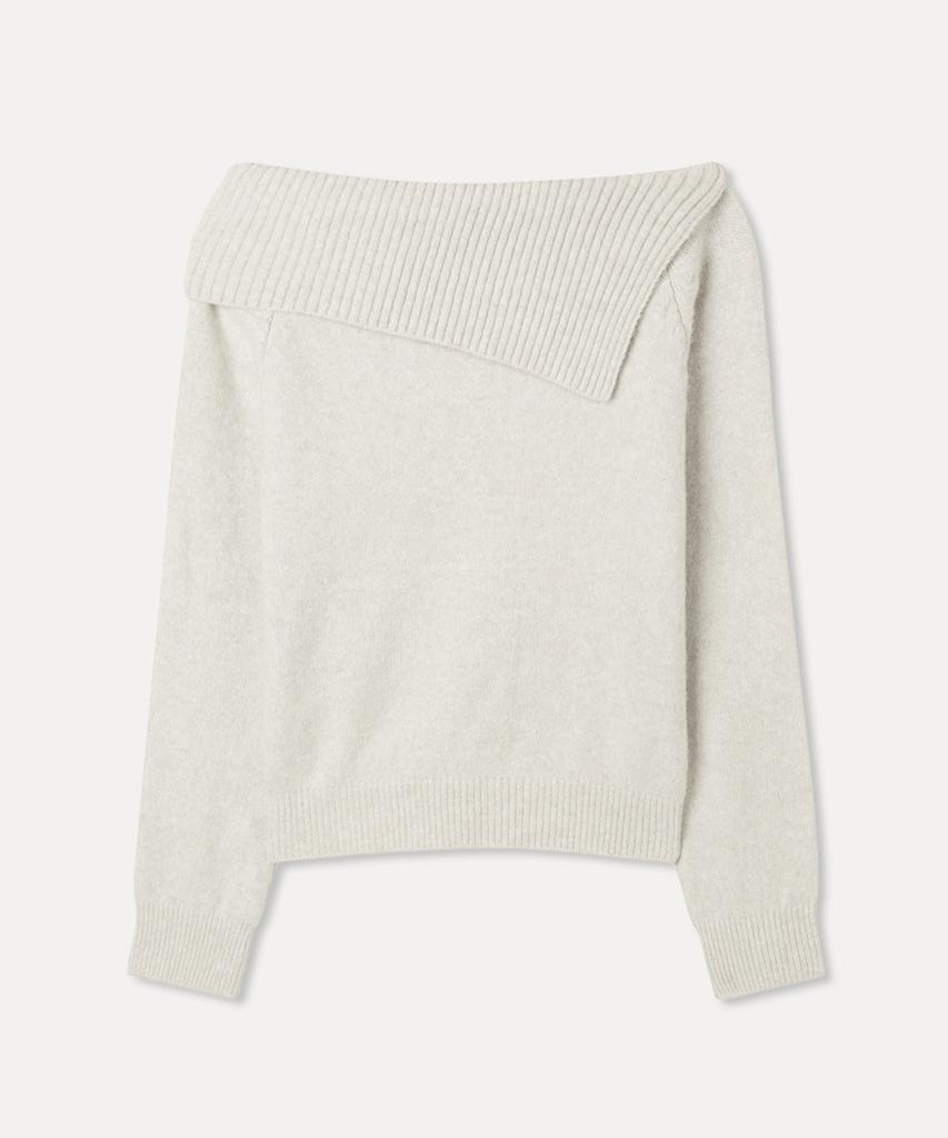 MIXXO Wide Neck Off-Shoulder Pullover Re Kag17Qs_Miwkag31Qs