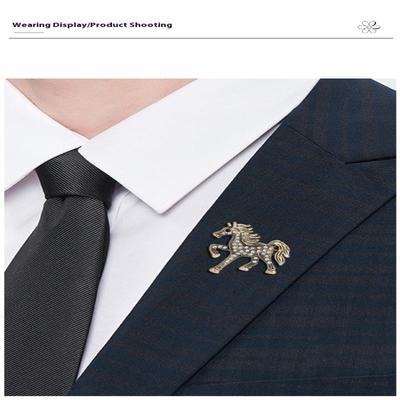 Klassiska hästbroscher med strass för kvinnor, zodiakdjur, lapel pins, vardagliga festaccessoarer, nyårsgåvor, vänner