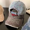Wide Brim Baseball Cap Denim Denim Hat New Duckbill Cap  for Women Girls