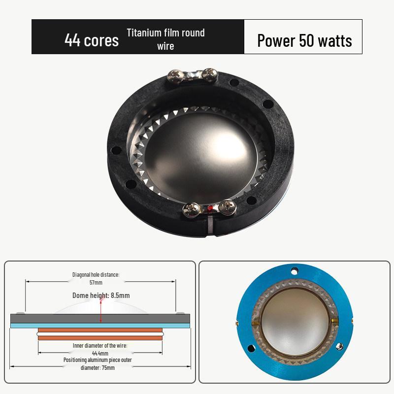 44.4mm High-Frequency 44 Core Speaker Coil - Outdoor High Power Round Frame Repair Parts