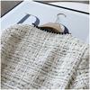 Frühlings-Herbstjacken-Design Mode Süße Tweed-Blazer Damen Französisch Elegant Büro Dame Wollene Kurze Anzugmäntel
