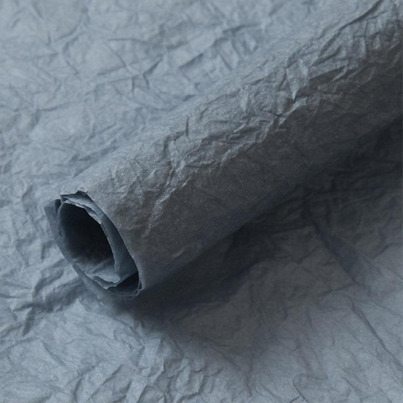 Waterproof Crinkled Stone Pattern Paper for Fresh Flower Wrapping, Fluffy & Soft Bouquet Material.