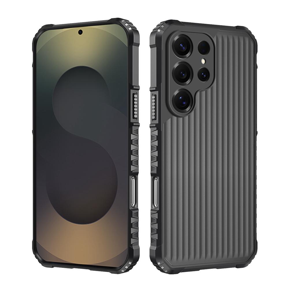 KEYSION Wytrzymałe, odporne na wstrząsy etui na telefon Samsung S23 S24 S25 Ultra Silikon+PC Półprzezroczysta matowa osłona dla Galaxy S25 S21 FE