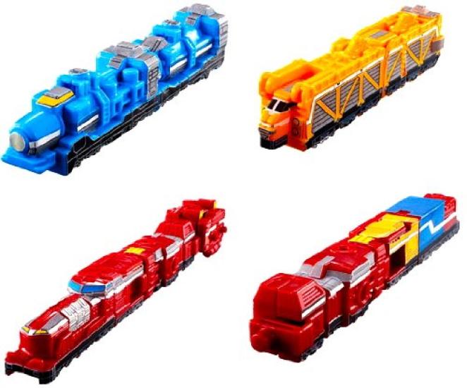 

Набор мини-пластиковых моделей Candy Toy Ressha Gattai из 4 штук Diesel-Oh (Конфетная игрушка, Рамунэ)
