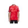 Adidas Originals Pharrell Williams Hu Holi Scarlet Striped Pullover Comfortable Short Sleeve T-Shirt Men Tops CW9101