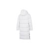 Under Armour Down Puffer Parka Solid Logo Print Sports Casual Long Down Jacket Women Outerwear White 1375454-100