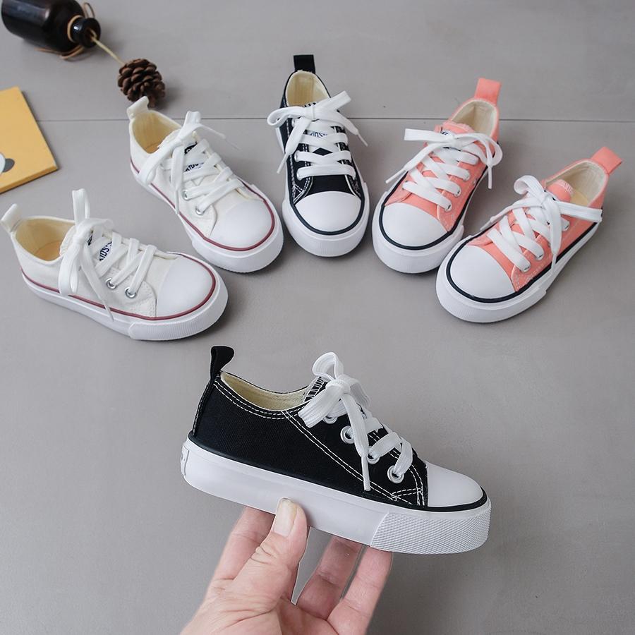Children's Cloth Fashionable Spring and Autumn Breathable Children's Canvas Shoes Soft Sole Boys and Girls' Shoes Versatile