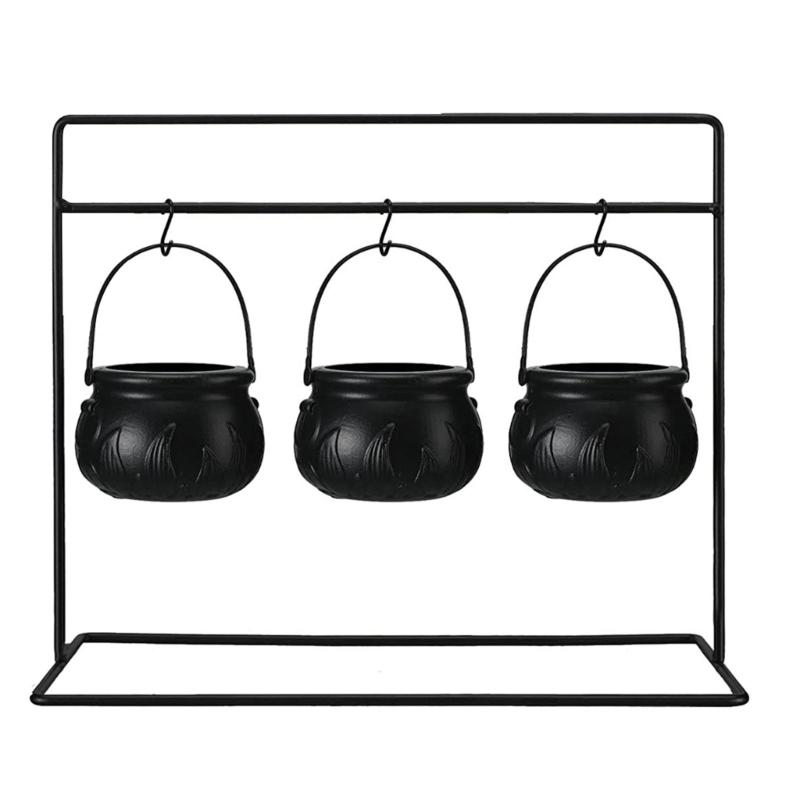 

Efficient Halloween Candy Serving Bowls With Realistic Flame Design Ideal For Witches Themed Party Supplies Decors