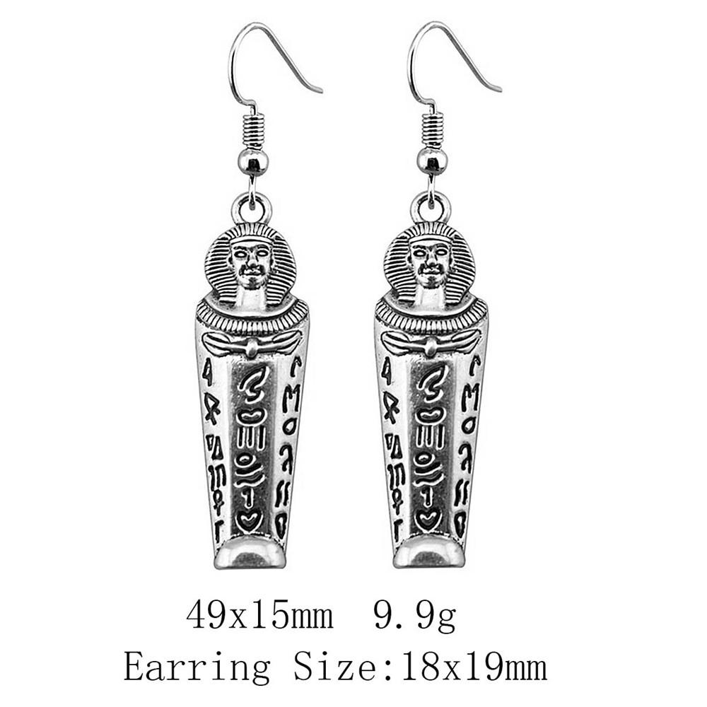 NewArrivals Long Earrings Pharaoh Chief Ankh Cross Drop & Dangle Earring Women's Bag Earrings Boho