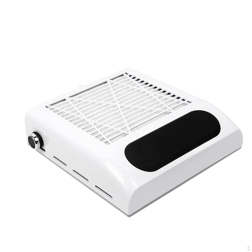 Nail Vacuum Dust Collector Fan Powerful Low Noise for Acrylic Polishing White Black