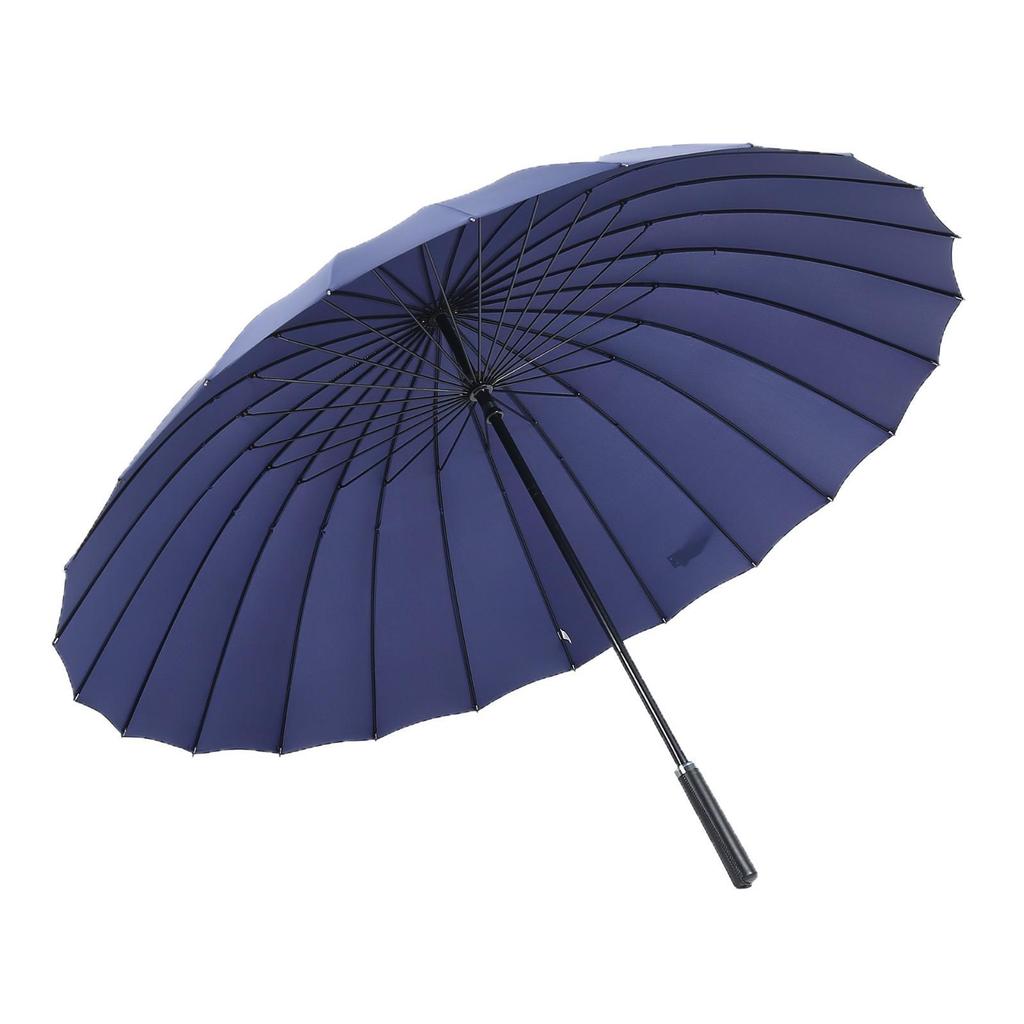 24-Rib Long Handle Windproof Gradient Chinese Style Umbrella, Sun & Rain Protection, Customizable Logo, Reinforced Design