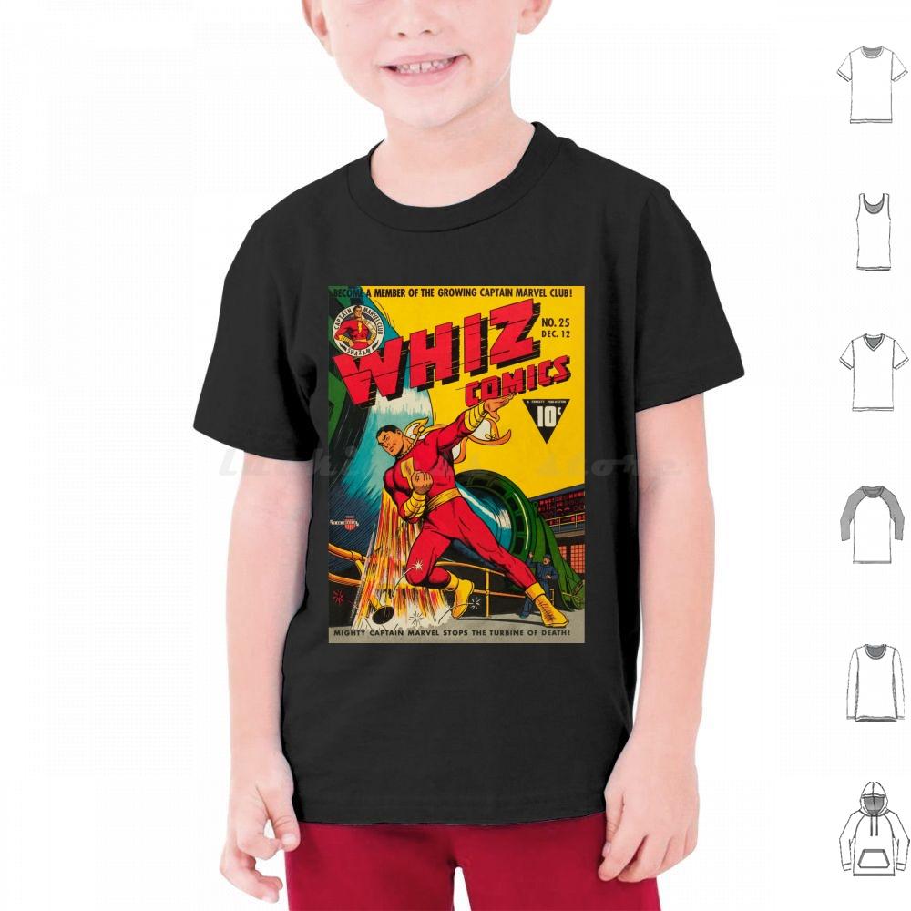 Whiz Comics 25 T Shirt 6xl Cotton Cool Tee Shazam Captain Golden Age Comics Superhero Retro 1940s Vintage Classic Old Graphic