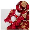Traditional Chinese Dog Tang Suit Cute Warm Festive New Year Pet Outfit with Fur Collar Puppy Clothes for Chihuahua Yorkie