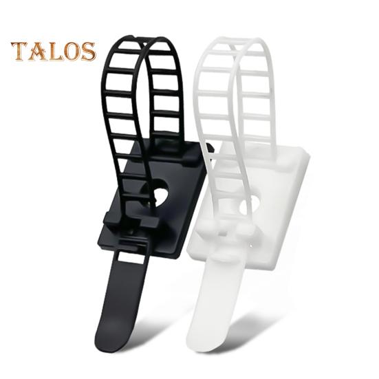 24/48Pcs Christmas Garland Hanger Adjustable Garland Hooks Ties Christmas Stocking Holder Reusable Adhesive Straps for Fireplace Window Decor