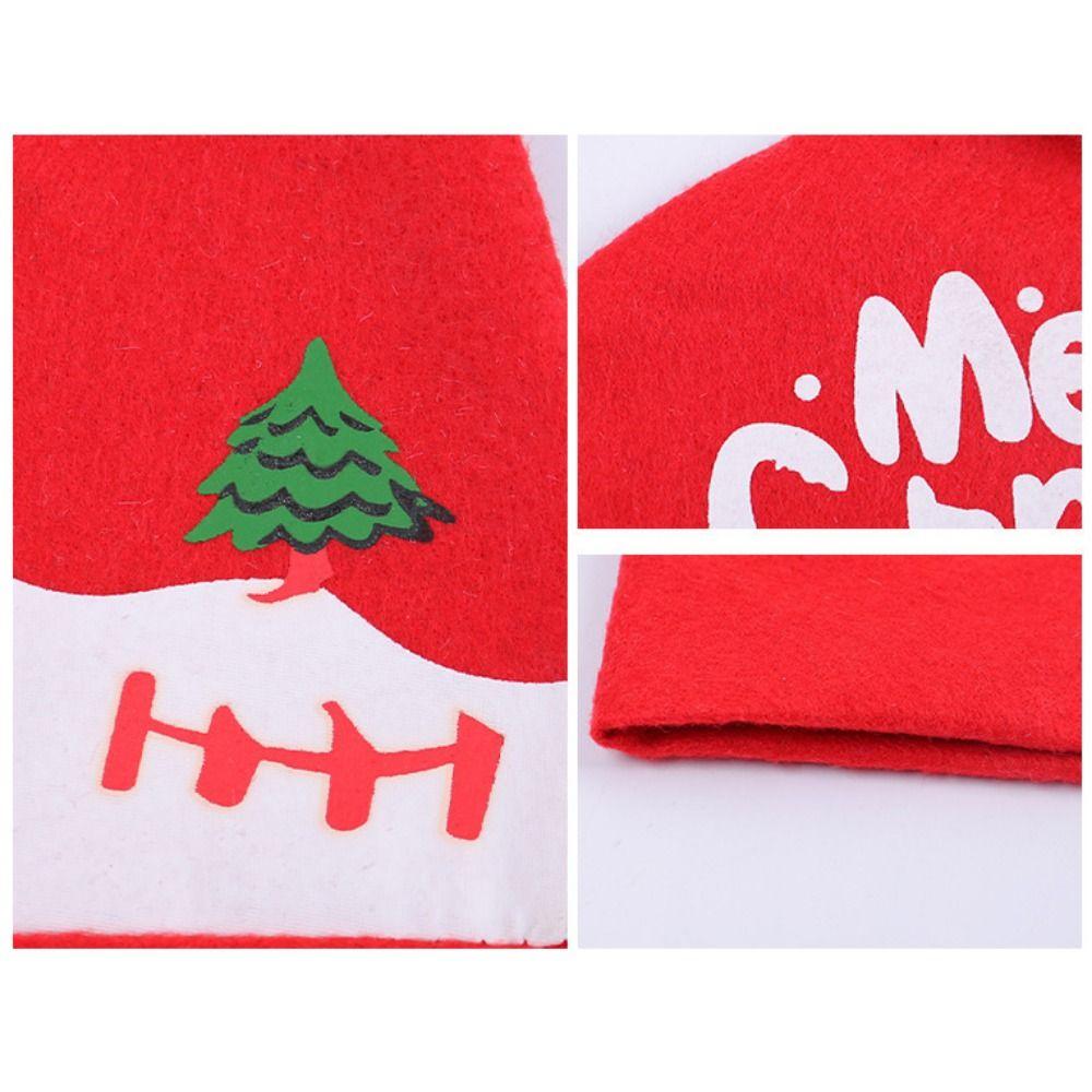 2pcs/set Cartoon Christmas Car Seat Cover Snowman Car Chair Christmas Hat  New Year