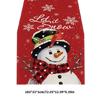 Tischdecke Weihnachtsmann Schneemann Rentier Weihnachtliches Tischläufer Tischüberwurf Einzigartige Weihnachtsdekoration