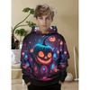Autumn 3D Halloween Printed Hoodies Fashionable Casual Sports Long Sleeved Children's Boy Hooded Sweatshirts