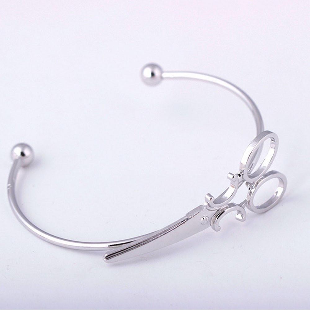 

Женский браслет из нержавеющей стали, регулируемый браслет для парных украшений 1PC серебряный