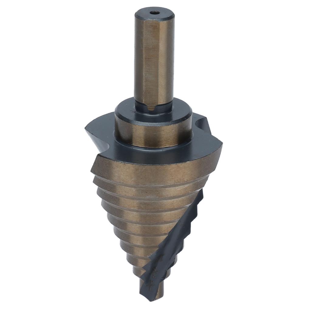 Spiral Step Drill Bit 10 Size Dark Yellow High Speed Steel Grooved Stepped Drills Bits