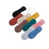 Female Spring and Summer Thin New Color Cotton Silicone Non Slip Shallow Mouth Do Not Fall with Invisible Socks