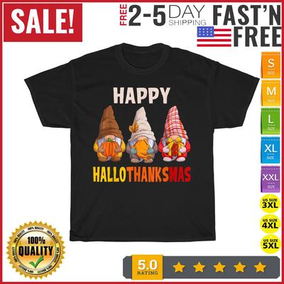 Halloween Thanksgiving Weihnachten Frohes HalloThanksMas Wichtel T-Shirt Herren Damen T-Shirts Oberteil Herren Damen