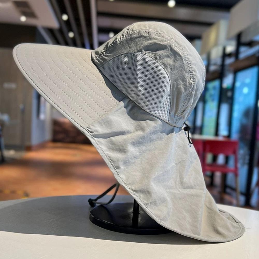 Versatile Quick Dry Fishing Hat UV Protection Breathable Bucket Hat Wide Brim Sun Cap Summer