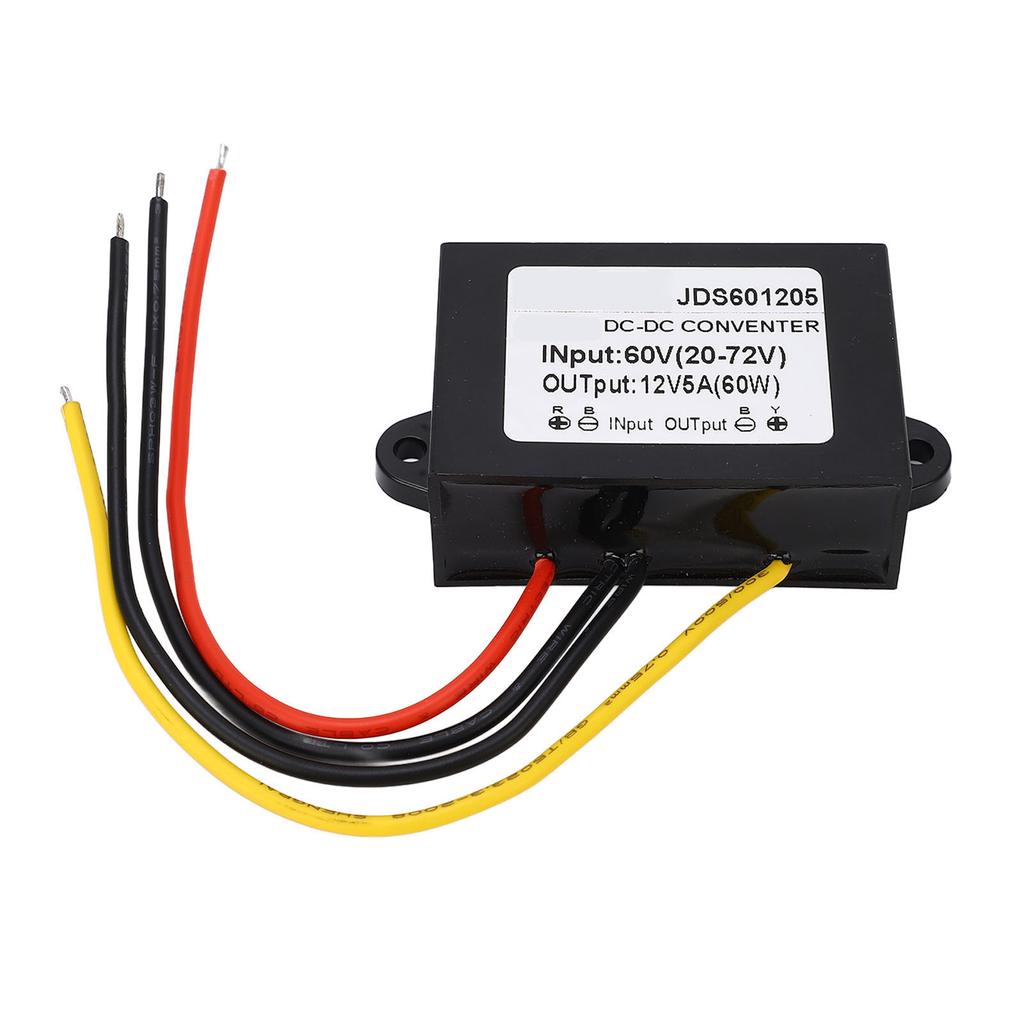 DC to DC Conventer Buck Adjustable 60V(20?72V) to 12V 5A PP Shell Epoxy Resin Power Supplies